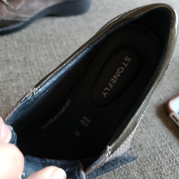 Stonefly Brown Suede Comfort Shoes size 36 - Picture 2 of 7